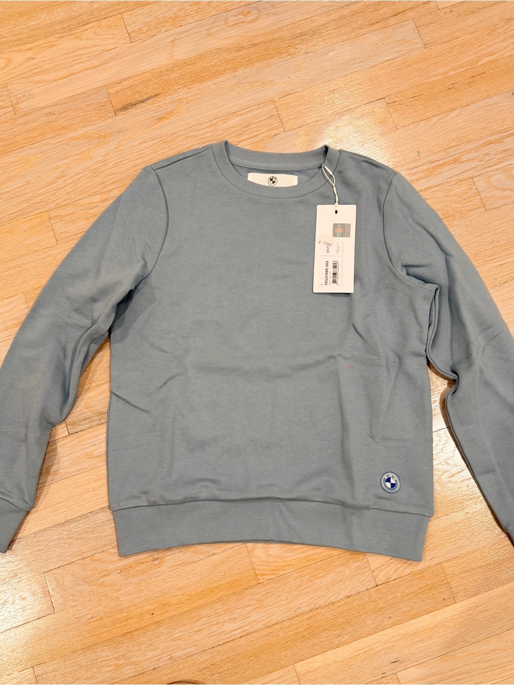 BMW Men's Crewneck Sweatshirt in Dusty Blue